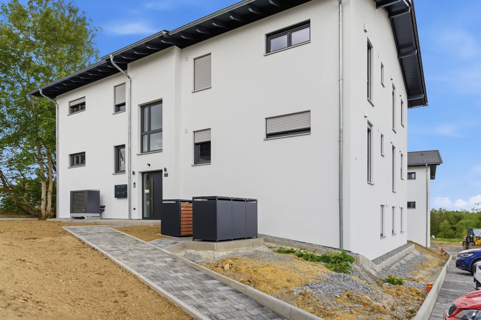 Architekturaufnahme eines Wohnhauses von außen