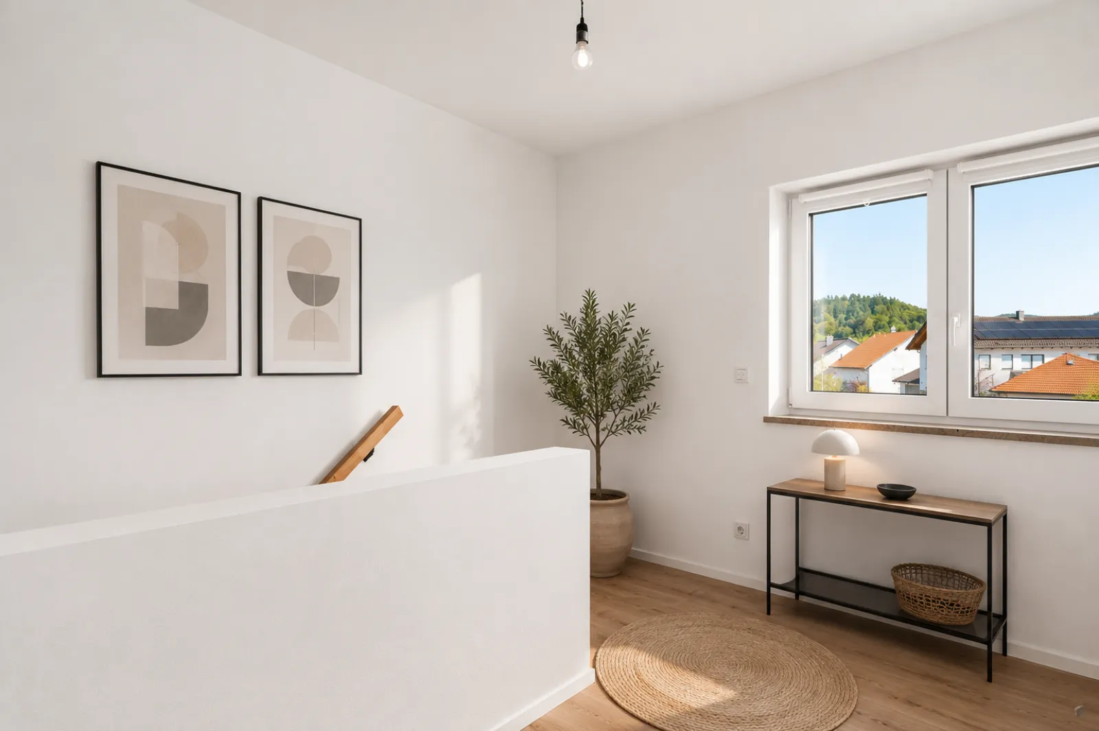 Virtuell eingerichtetes Obergeschoss, Home Staging