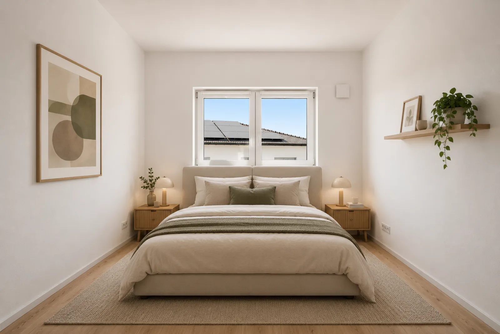 Elternschlafzimmer mit virtueller Möblierung
